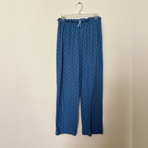 Vineyard Vines lacrosse print pajama bottoms lounge pants blue pink XL (18)